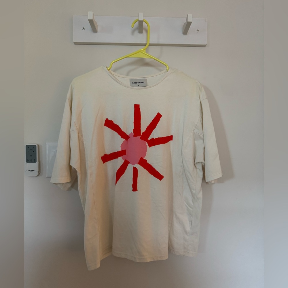 Bobo Choses Women’s T-Shirt (M) with Red Sun Design